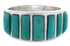 Genuine Jewelry Turquoise Sterling Silver Ring Size 6-3/4 AX36672